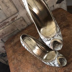 Dolce&Gabbana Snake Skin Heels